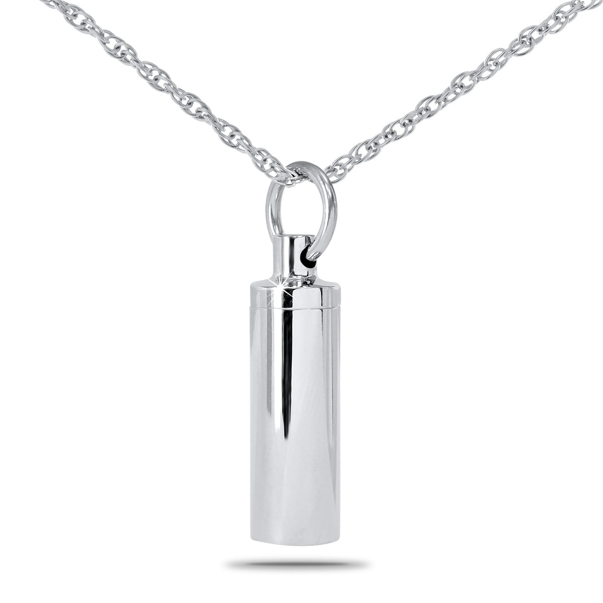 Steel Cylinder Jewelry Urn
