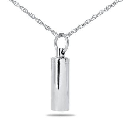 Steel Cylinder Jewelry Urn